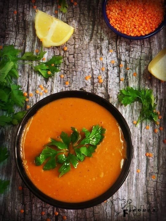 شوربة العدس الحارة